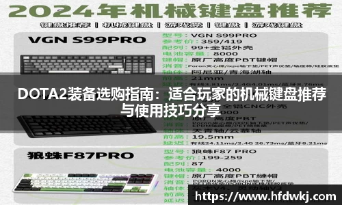 DOTA2装备选购指南：适合玩家的机械键盘推荐与使用技巧分享