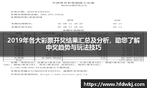 2019年各大彩票开奖结果汇总及分析，助您了解中奖趋势与玩法技巧